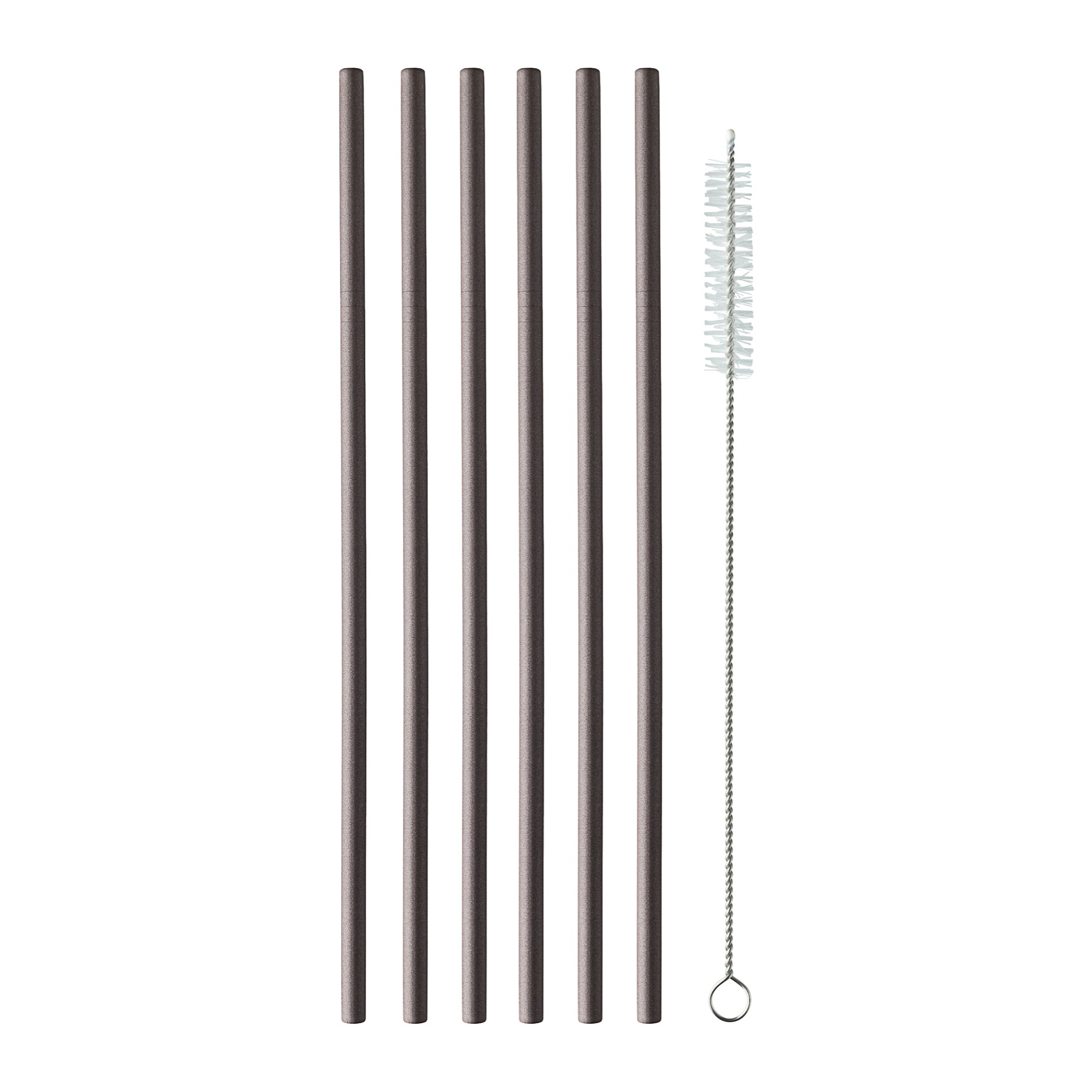 Metal sugerør 6 stk.